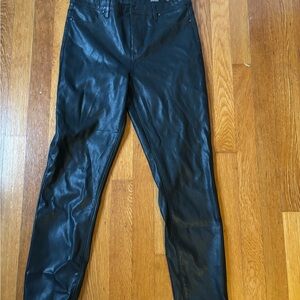 Blank NYC Black Faux Black Leather Skinny Pants
